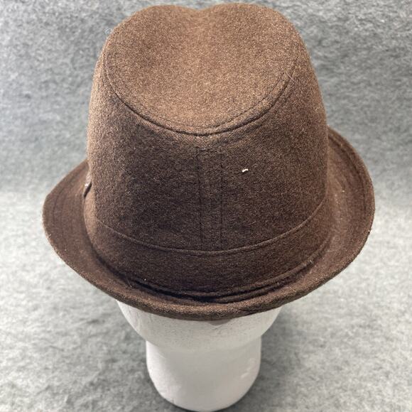 Daniel Cremieux Fedora Hat Mens S/M Wool Poly Blend Brown Vintage inspired - Picture 2 of 7